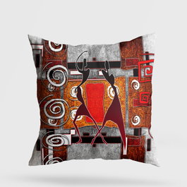 Aberto Design Cojín Multicolor 43x43 cm